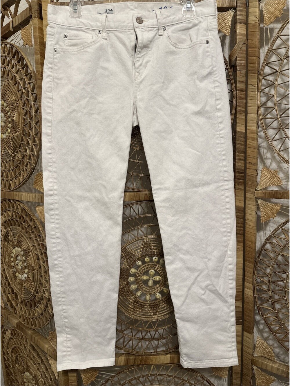 Gap 1969 Sexy Boyfriend White Jeans Women’s Size 27 4